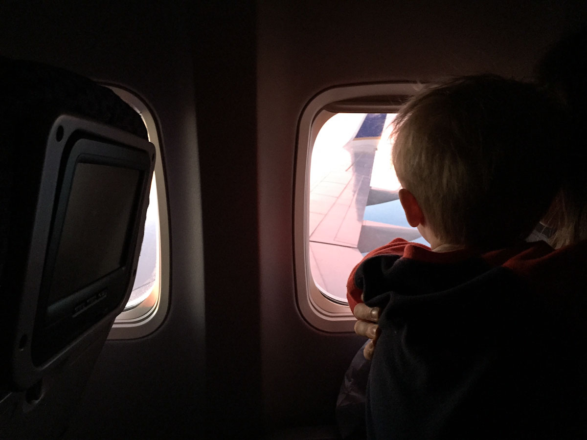 Flying with a Toddler • theVintageMixer.com