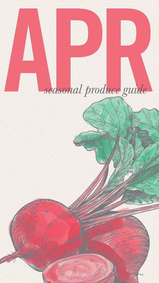 April Seasonal Produce Guide • theVintageMixer.com #eatseasonal