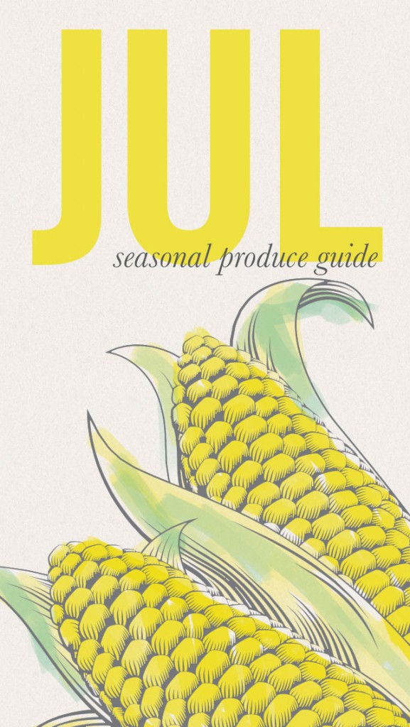 Seasonal Food List for July • a great screensaver for your iPhone #eatseasonal