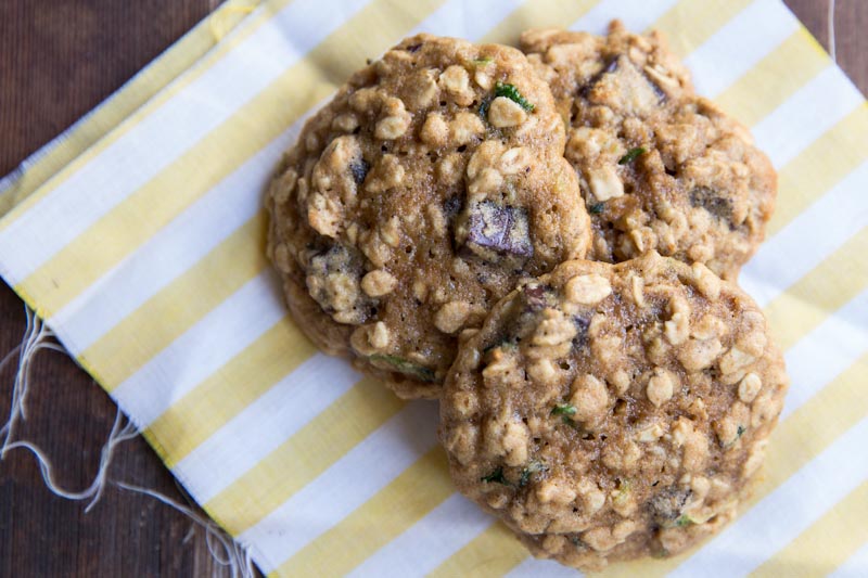 Zucchini Oatmeal Chocolate Chip Cookie Recipe 