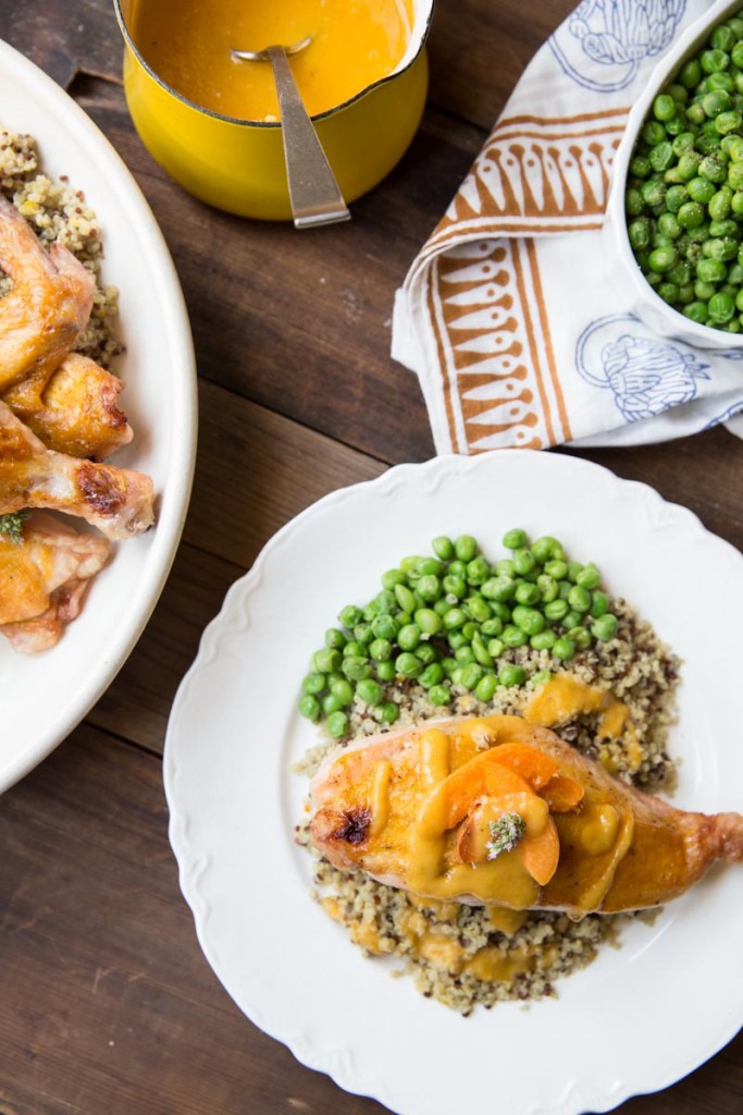 apricot chicken recipe • theVintageMixer.com #eatseasonal