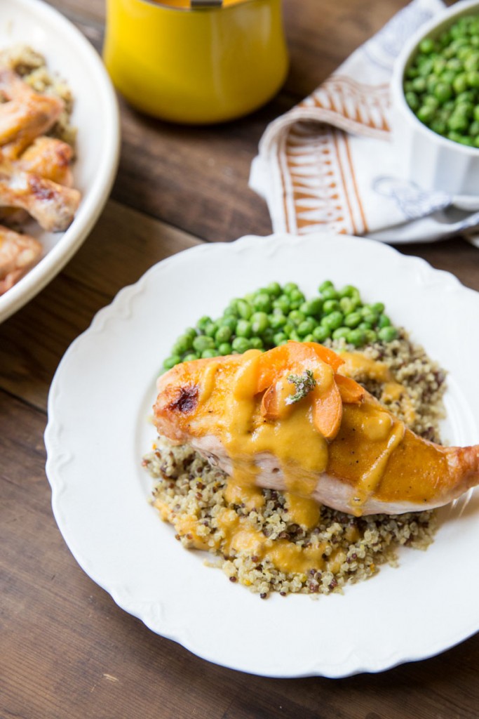 apricot chicken recipe • theVintageMixer.com #eatseasonal