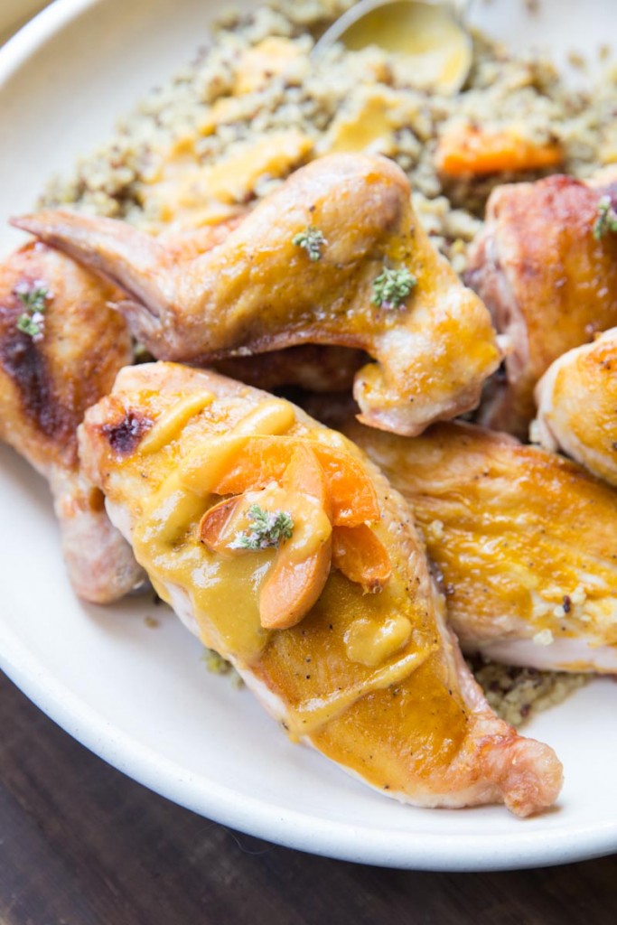 apricot chicken recipe • theVintageMixer.com #eatseasonal