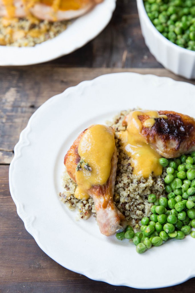 apricot chicken recipe • theVintageMixer.com #eatseasonal