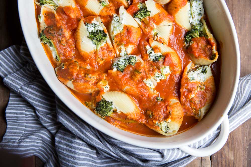 Roasted Broccoli Stuffed Shells Recipe 