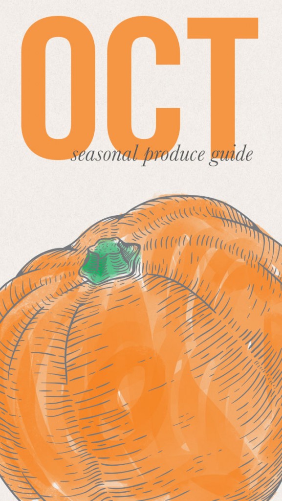 October Seasonal Produce Guide • theVintageMixer.com #eatseasonal 