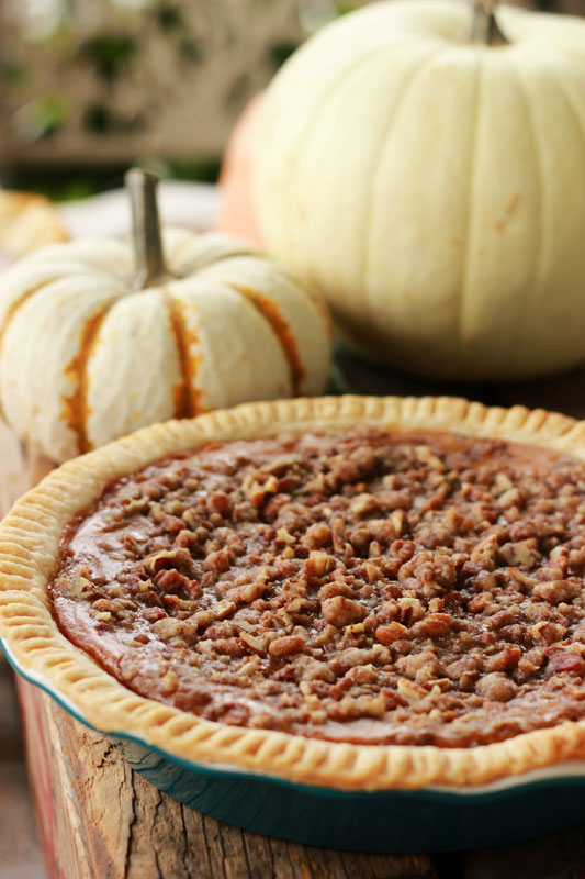 Streusel Pumpkin Pie