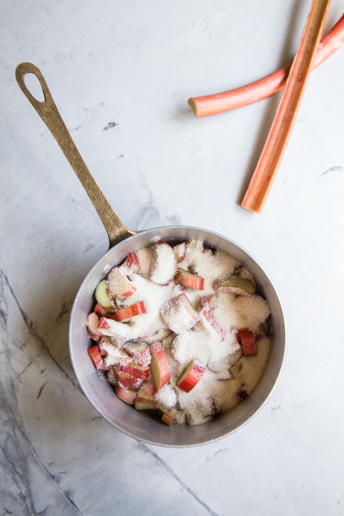 Rhubarb Eton Mess with Coconut Whipped Cream • theVintageMixer.com #dairyfree #eatseasonal #rhubarb