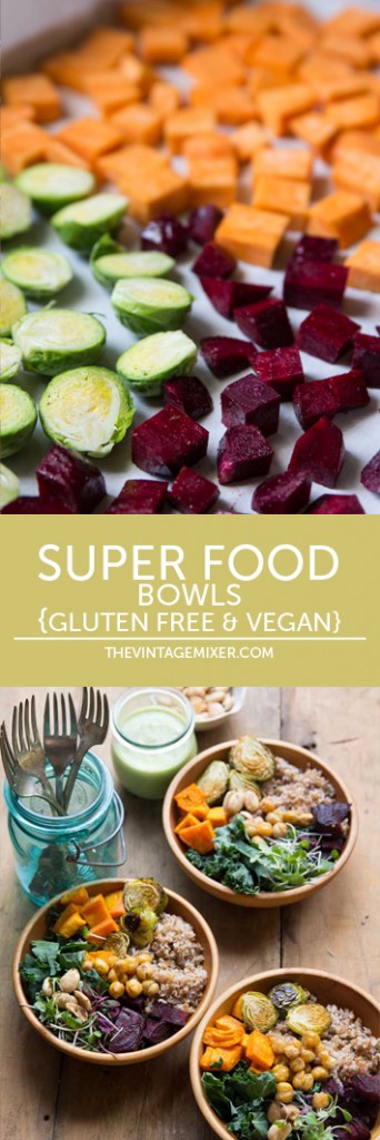 Super Food Bowls Recipe • theVintageMixer.com #superfoodbowls #superfood #vegan #glutenfree