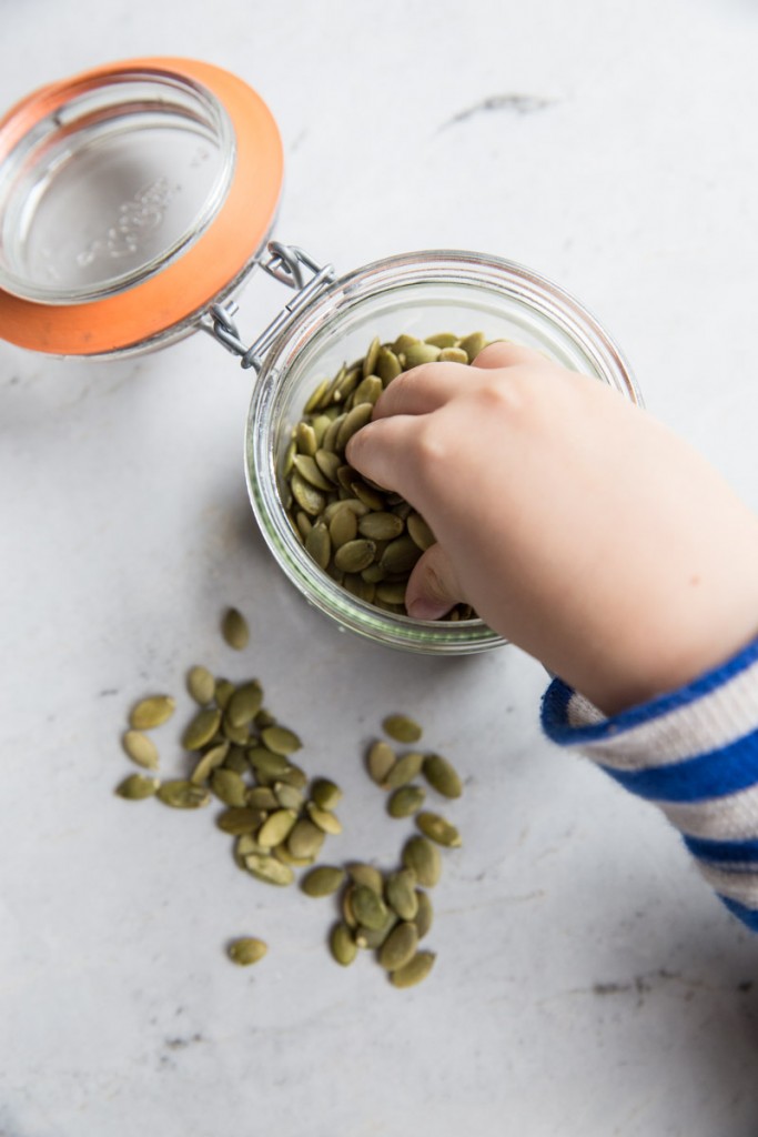 Pumpkin Seed and Cilantro Pesto Recipe  • theVintageMixer.com #pesto #pumpkinseeds