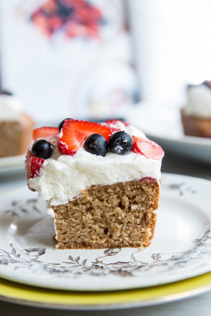 Peanut Butter Cake Recipe from Molly on the Range Cookbook • theVintageixer.com #peanutbutter #cake