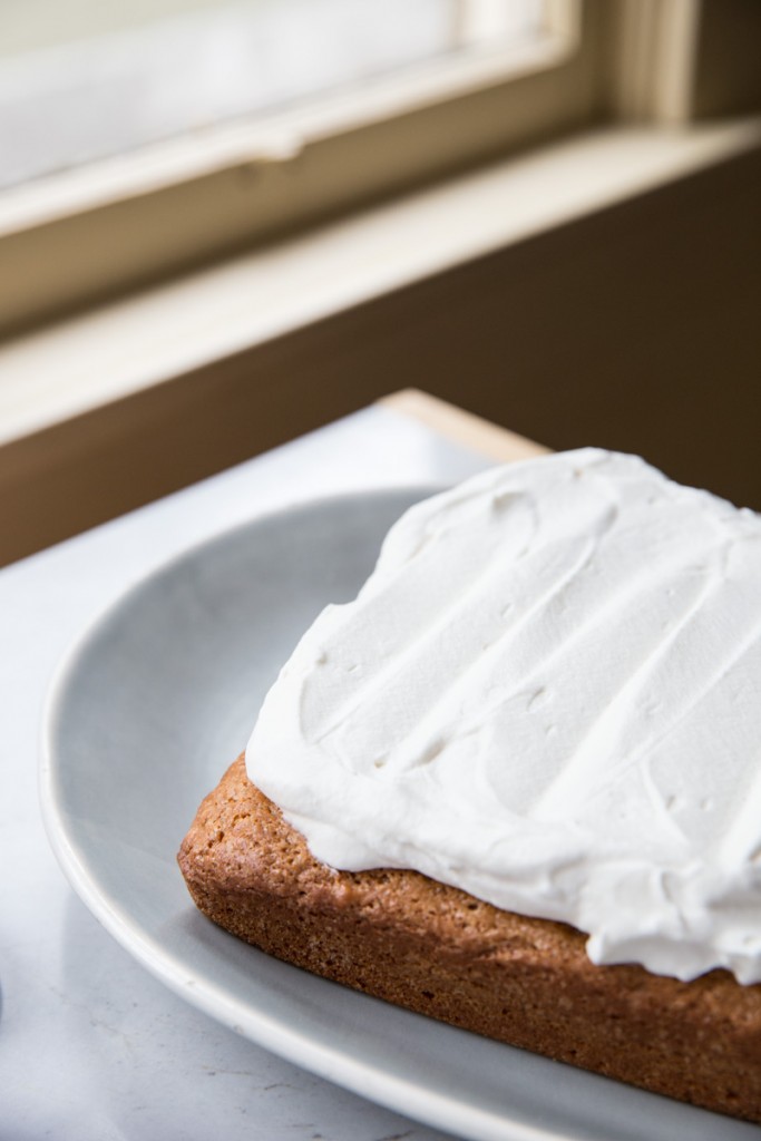 Peanut Butter Cake Recipe from Molly on the Range Cookbook • theVintageixer.com #peanutbutter #cake