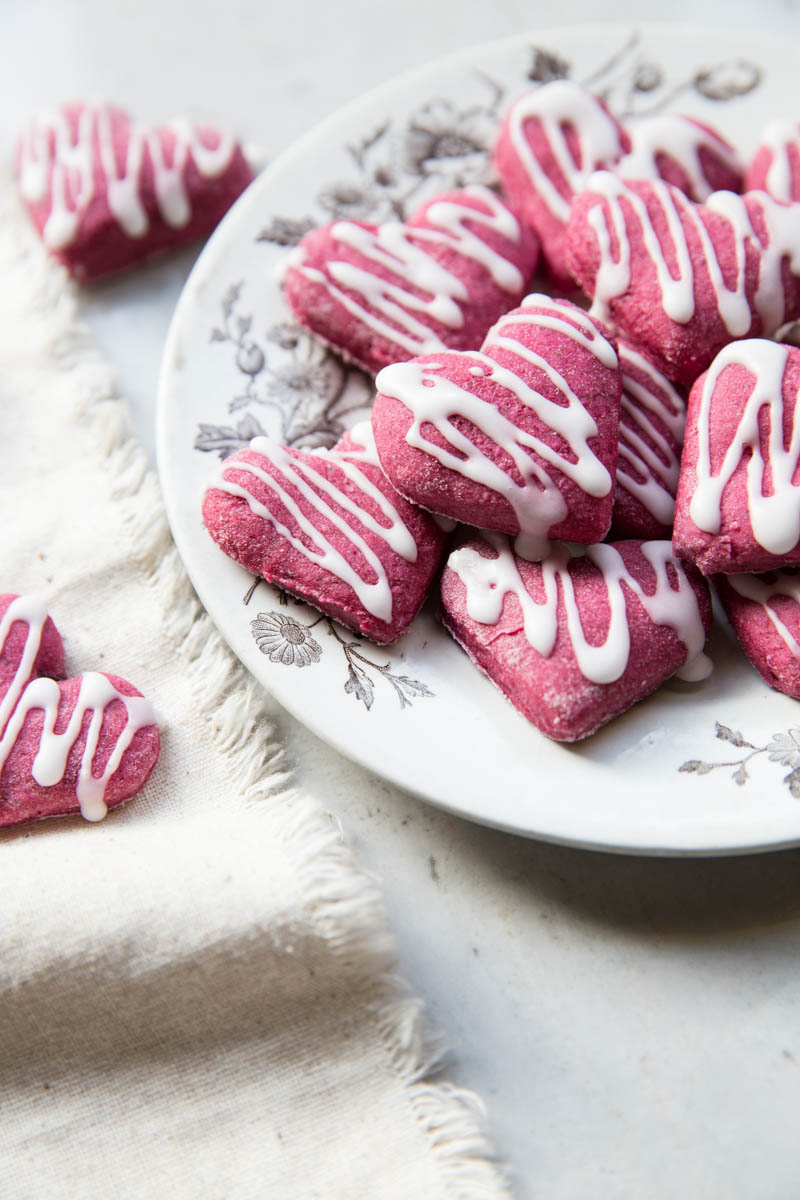 Heart Beet Vegan Sugar Cookies Vintage Mixer
