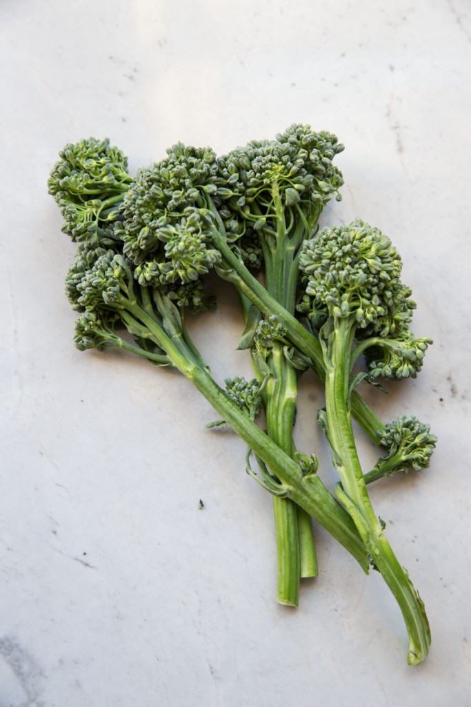 Broccoli Rabe and Chicken Pizza with Basil Cream Sauce • theVintageMixer.com #eatseasonal #pizzarecipe #chickenrecipe