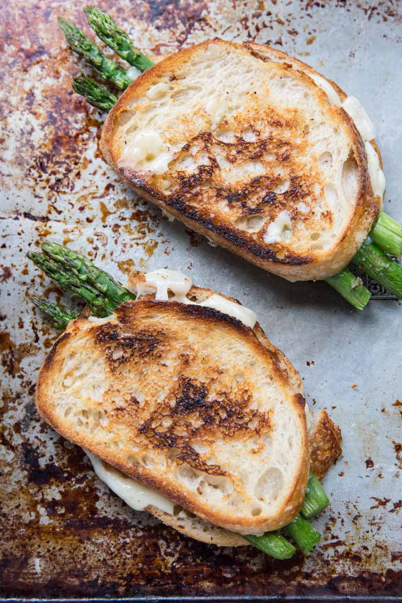 Roasted Asparagus Grilled Cheese Vintage Mixer