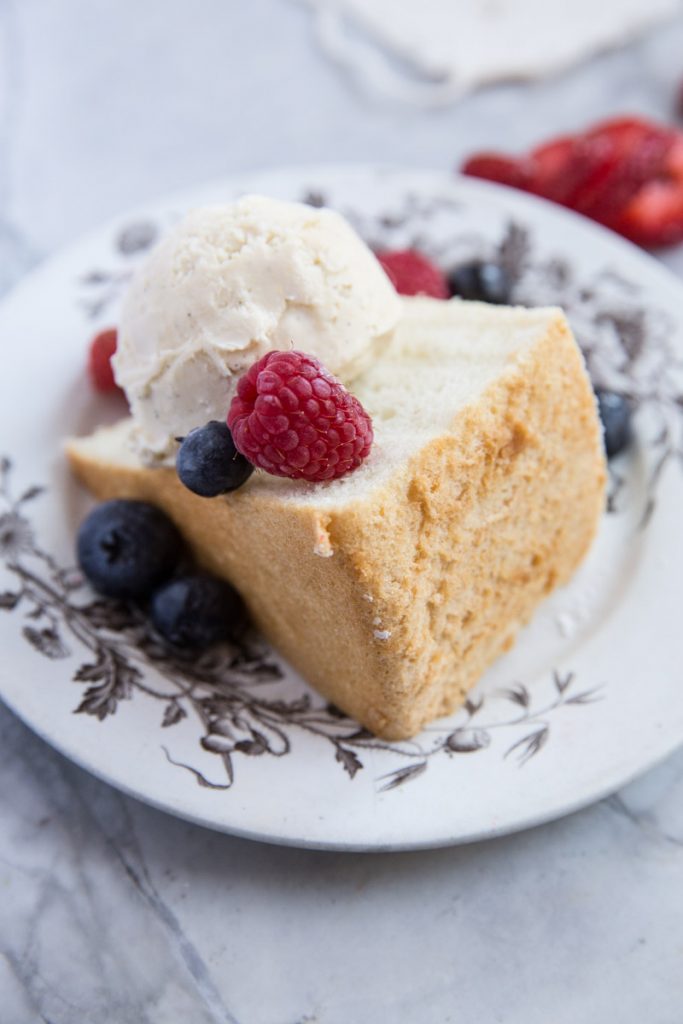 This Angel Food Cake is healthier than most and without any of the chemicals found in store bought versions.