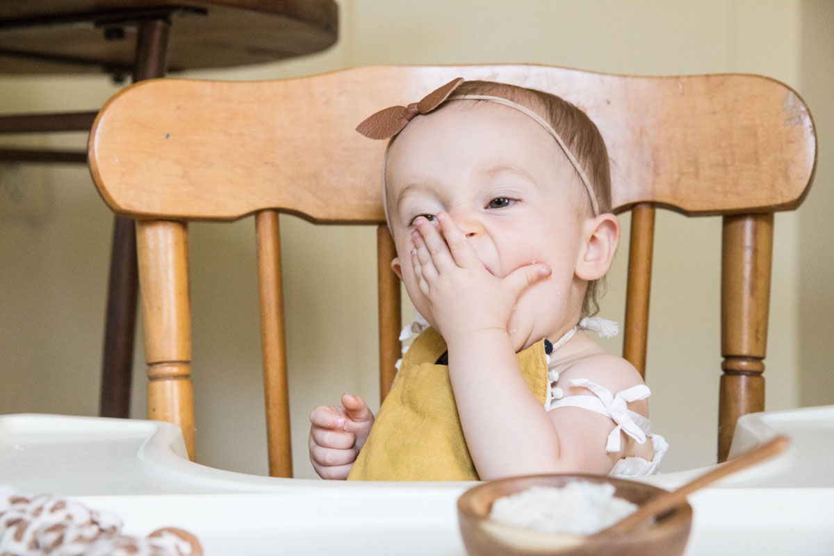 My baby loves this easy homemade organic baby rice cereal recipe!