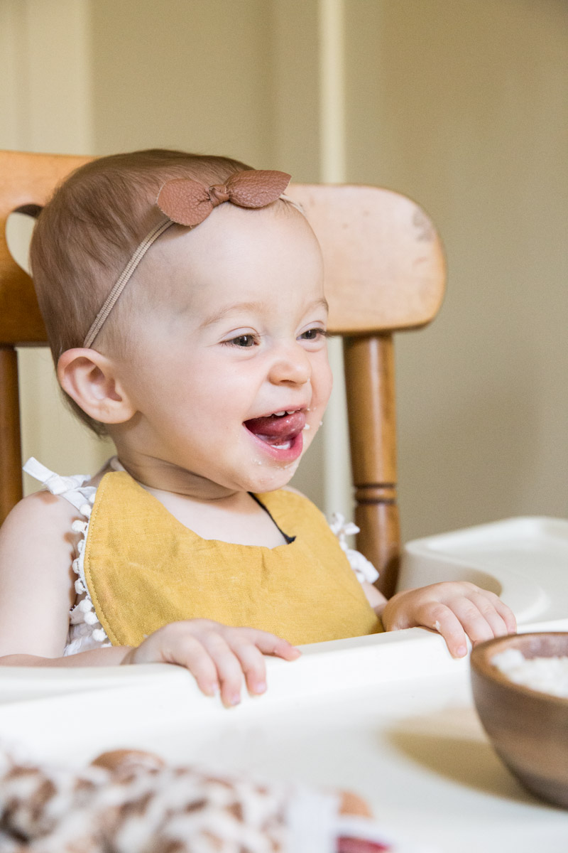 feeding baby rice cereal