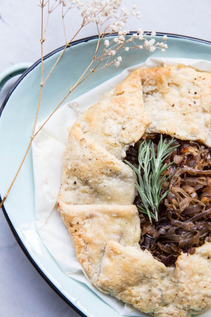 Caramelized Onion Galette Vintage Mixer