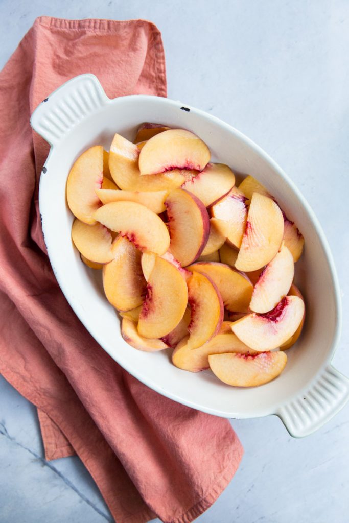 Peach Breakfast Crisp Vintage Mixer