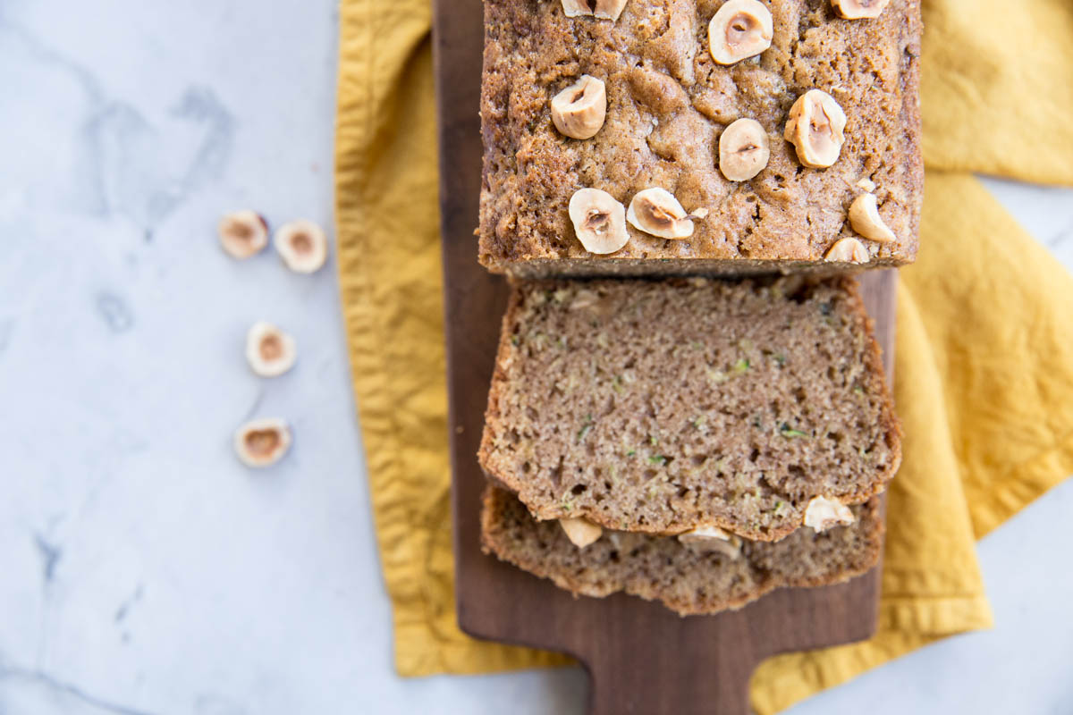 This classic zucchini bread recipe makes two loaves and is a great gift!