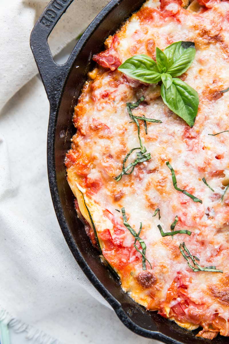 One Skillet Zucchini Lasagna Recipe | Vintage Mixer