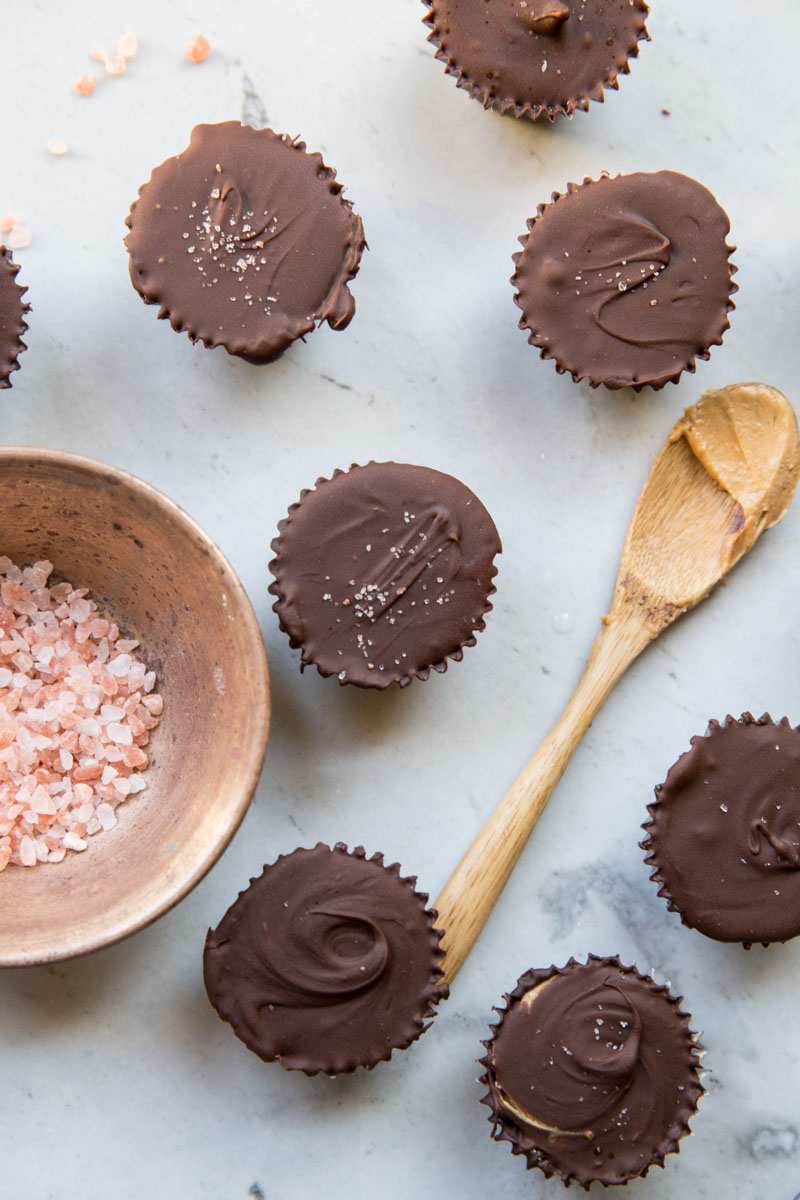 Homemade Peanut Butter Cup Recipe with Himalayan Sea Salt Vintage Mixer