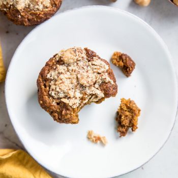 I can never have just one of these Pumpkin Hazelnut Muffins! They are gluten free, vegan and refined sugar free making them the best healthy breakfast ever!