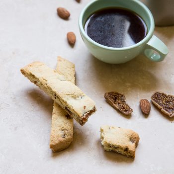 Almond flour is the perfect gluten free flour to make these healthy biscotti snacks.