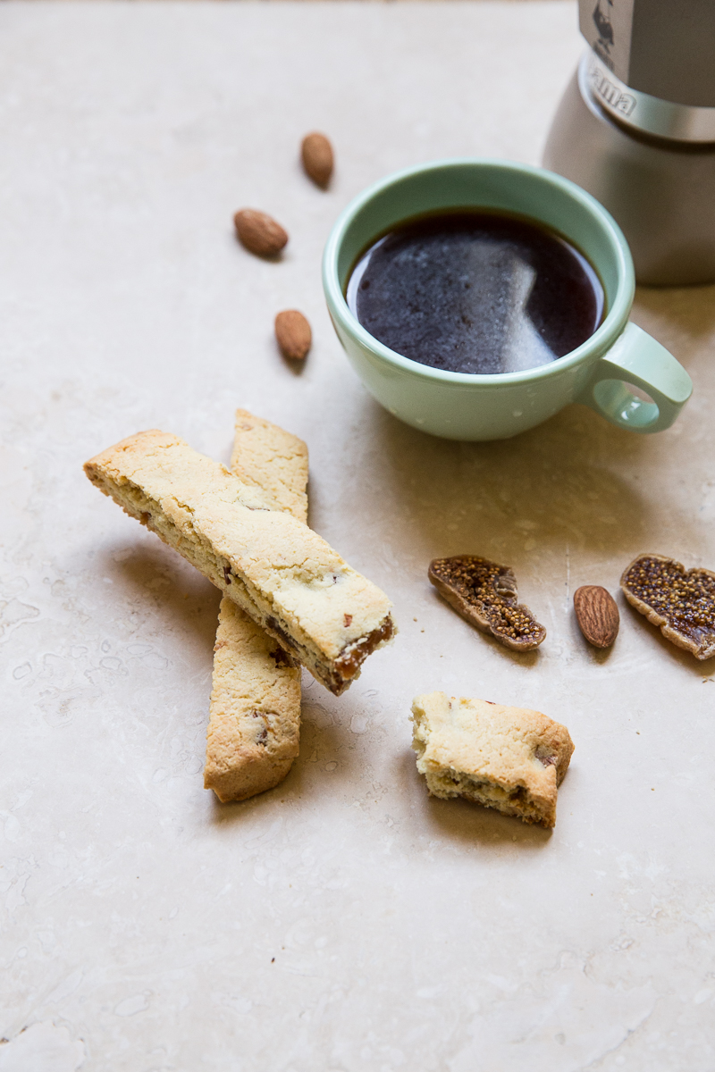 Almond flour is the perfect gluten free flour to make these healthy biscotti snacks.