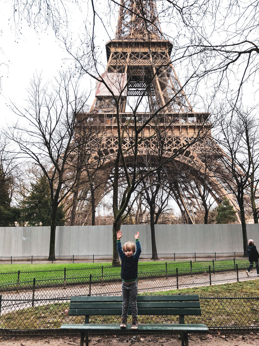 Visiting the Eiffel Tower with young kids