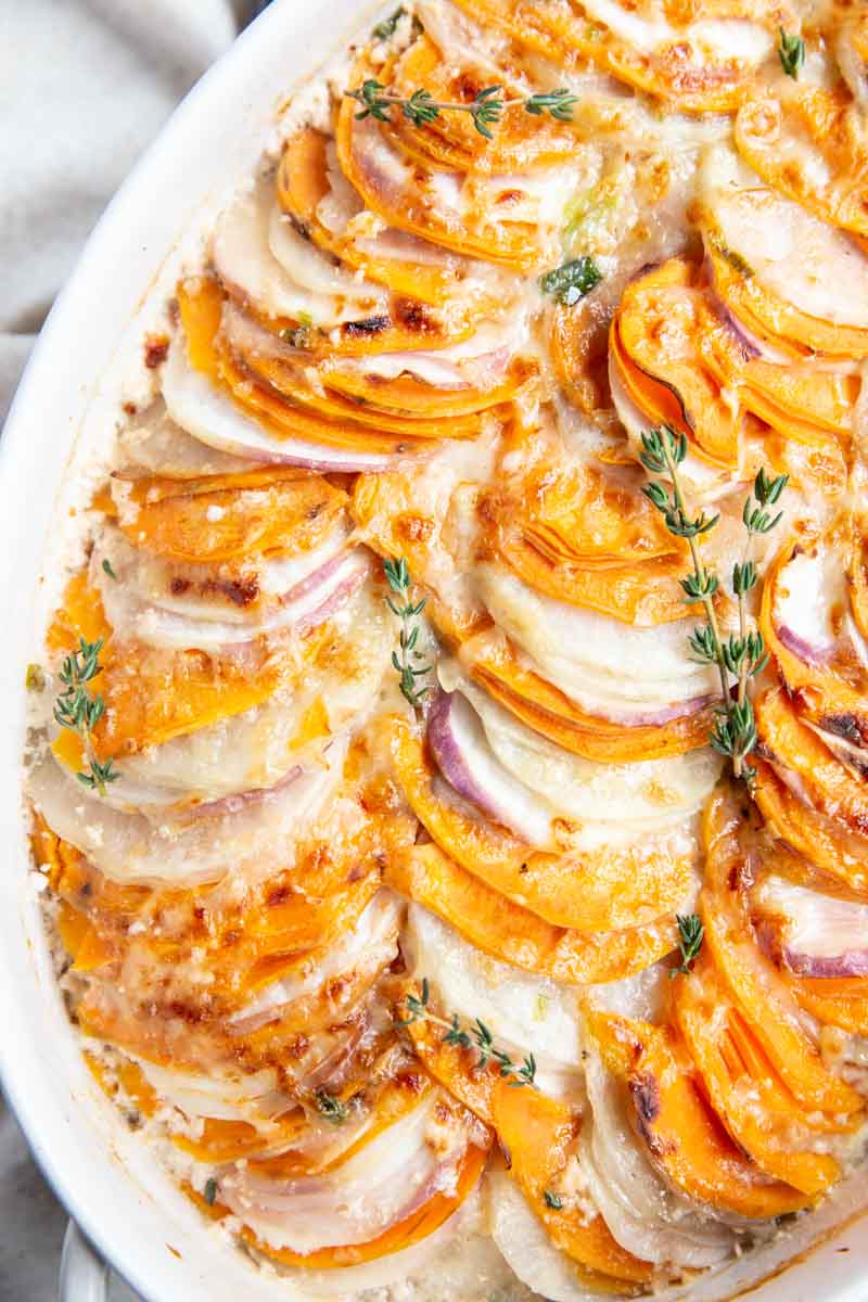 Cheesy and Delicious Root Vegetable Potatoes au Gratin Recipe