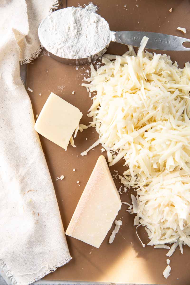 Gruyere and Parmesan for Root Vegetable Potatoes au Gratin Recipe